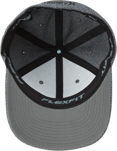 Hurley Men's Caps - One & Only Flexfit Textures Cap - Fitted Hats for Men, S-XL, Size Small-Medium, Light Grey in Saudi Arabia