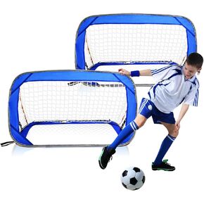 Soccer Goal Set,Portable Soccer Goals for Backyard,Soccer Goals for Indoor and Outdoor Use,Soccer Goal Net for All Ages and Skill Levels Practicing,Pop Up Pro Soccer Nets with Carry Bag