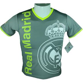 Compatible with Real Madrid Soccer Official Youth Soccer Training Performance Poly Jersey -003 YM