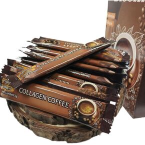 Collagen Coffee,Coffee 12 Bags,Instant Coffee,Collagen Coffee from Japan,Pure Natura Collagen Coffee（60g）