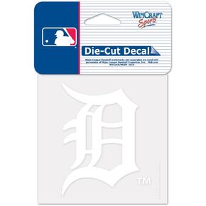 Wincraft MLB Detroit Tigers 61097013 Perfect Cut Decal, 4" x 4", White