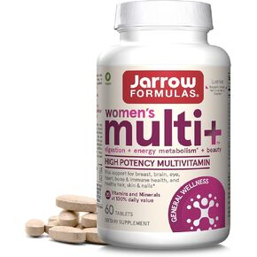 Jarrow Formulas Women's Multi+, Women's Multivitamins, 60 Tablets, 30 Day Supply