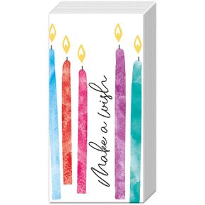IHR Ideal Home Range Pocket Tissues 4-Ply Facial Tissue Pack, 10-Count, Birthday Wish, 1-Pack Only
