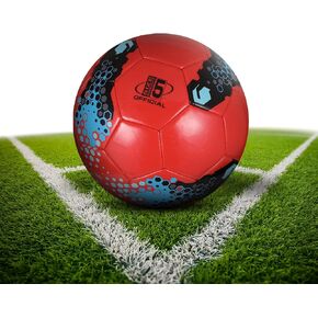 Professional Leather Football Official Soccer Ball Size 5, Soccer Balls Team Sport Training League Futbol Balls Bola, Professional World Cup Child Adult Football