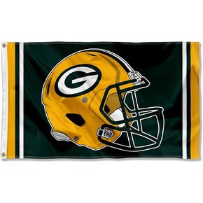WinCraft Green Bay Packers New Helmet Grommet Pole Flag