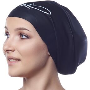 Swim Cap for Very Long Hair - Swim Cap Braids Dreadlocks - Bathing Swim Caps for Women Swimming - Swimming Cap for Women - XX Large Swim Cap Men Afro - Waterproof Silicone Keep Hair Dry