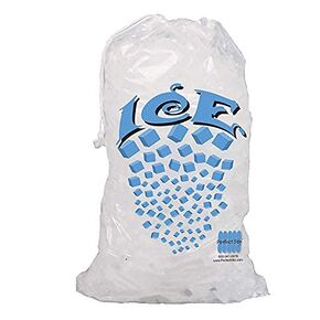 Perfect Stix Plastic Ice Bags 10 Lb. with Cotton Draw String Closure Case of 500 Bags.