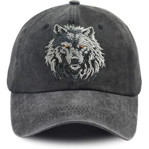 Unisex Animal Hat for Men Women, Adjustable Cotton Embroidered Wild Animals Baseball Cap