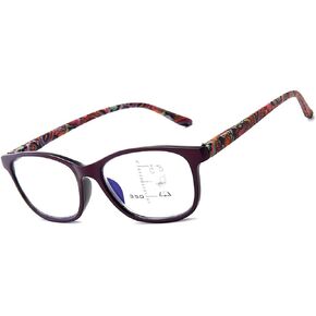 PLOPLO Progressive Multifocal Multifocus Glasses+Anti Blue Light Blocking Computer Reader