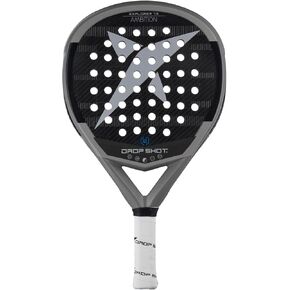 Drop Shot Explorer 7.0 - Padel Racket Series - Padel Racket with Shock Absorption, Great Control and Power – Professional Padel 2024, Grey