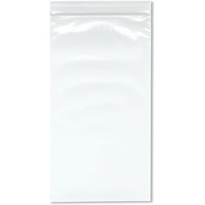Plymor 5" x 9" (Pack of 200), 4 Mil Heavy Duty Zipper Reclosable Plastic Bags