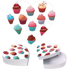Andaz Press Heart Shaped Gift Box With Lid Reusable Heart Shaped Box For Tacos, Lets Taco Bout Taco Heart Box Birthday Gift Box, Food Safe Gift Boxes, 8"X6", 1-Pack