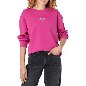 HUGO Men's Script Logo Pullover Crewneck Shirt