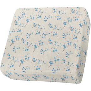 Multicolor Floral Stretch Couch Sofa Cushion Covers,Sectional/Individual/L/T Shape Sofa Couch Slipcover Furniture Slip Cover with Elastic Bottom,Abstract Contemporary Vintage Print S Size 3-PC