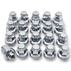 20PCS M14x1.5 Lug Nut - 7/8" 22mm Hex 47mm Length - Chrome Factory Style Wheel Nuts for Toyota Land Cruiser Sequoia Tundra Lexus LX470 LX570 (OEM# 611-277)