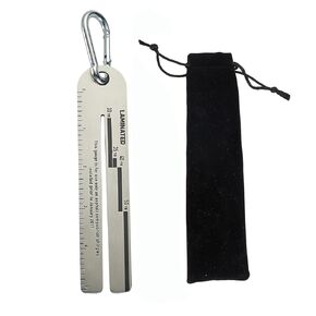 4/09 Shingle Gauge Tool, Shingle Gauge with Carabiner, Roof Shingles Measuring Tool, Roofing Tools and Equipment，Engineering Shingle Gauge Tool，Measures and Analyze The Thickness of Shingle