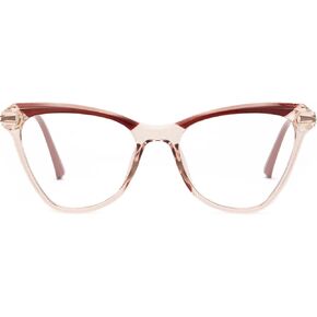 Cyxus Cat Eye Blue Light Blocking Glasses for Women Men Tr90 Frame Anti Eye Strain UV400 Protection Computer Glasses 8189
