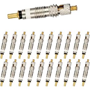 20PCS Presta Valve Core Bike Replacement Brass Tubeless Core for Tubeless Road MTB Bike Compatible with Vittoria Stan's Continental Kenda