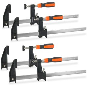 Woodworking Clamps,4-Pack 36 Inch Long Bar Clamps Heavy Duty Adjustable and Release Quickly,Wood Clamps Throat Depth 2.5 Inch Clamps Force 600 Lbs