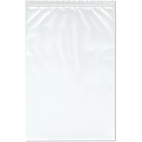 Plymor 12" x 18" (Pack of 100), 4 Mil Heavy Duty Zipper Reclosable Plastic Bags