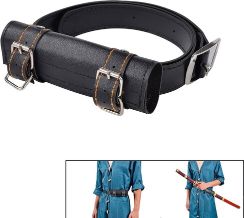 Sword Holster, Adjustable Cosplay Sword Belt to Hold 1 Sword，Leather Ring Belt Holster,Katana Holder Belt for Ninja Hero Cosplay Anime Costume in Saudi Arabia