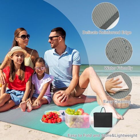 Lahome Waterproof Outdoor Rugs for Patios 5x8, Reversible Camping Rug for Tent Plastic Straw Large Indoor Outdoor Carpet for Rv,Beach, Backyard, Balcony, Deck, Porch,Blue-Grey in Kuwait