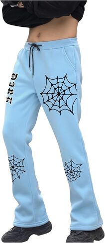 GORGLITTER Men's Graphic Drawstring Jogger Sweatpants Flare Leg Lounge Pants with Pockets in Saudi Arabia