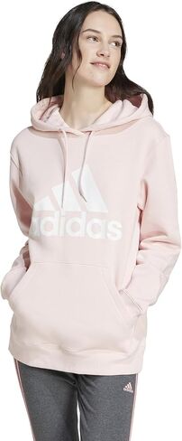 adidas Essentials Big Logo Regular Fleece Hoodie Bliss Lilac/White LG in Saudi Arabia