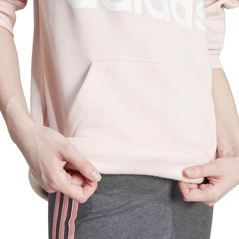 adidas Essentials Big Logo Regular Fleece Hoodie Bliss Lilac/White LG in Saudi Arabia