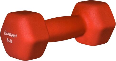 Lifeline Fitness Neoprene Dumbbell Weights - Premium Quality Equipment for Home Gym - Multiple Weight Options in Saudi Arabia