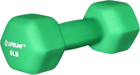 Lifeline Fitness Neoprene Dumbbell Weights - Premium Quality Equipment for Home Gym - Multiple Weight Options in Saudi Arabia