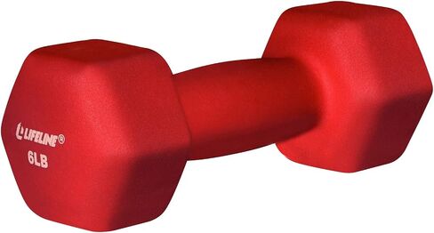Lifeline Fitness Neoprene Dumbbell Weights - Premium Quality Equipment for Home Gym - Multiple Weight Options in Saudi Arabia