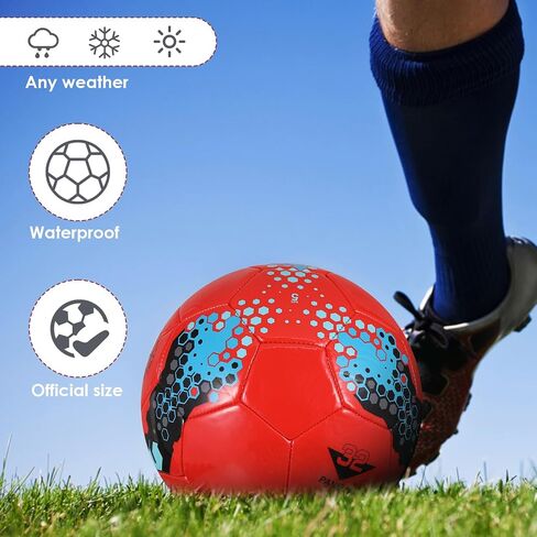 Professional Leather Football Official Soccer Ball Size 5, Soccer Balls Team Sport Training League Futbol Balls Bola, Professional World Cup Child Adult Football in Saudi Arabia