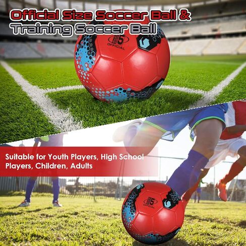 Professional Leather Football Official Soccer Ball Size 5, Soccer Balls Team Sport Training League Futbol Balls Bola, Professional World Cup Child Adult Football in Saudi Arabia