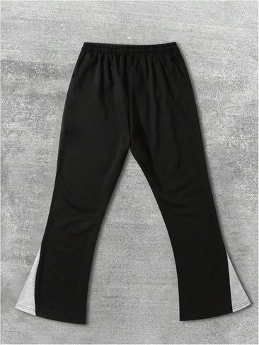 GORGLITTER Men's Graphic Drawstring Jogger Sweatpants Flare Leg Lounge Pants with Pockets in Saudi Arabia