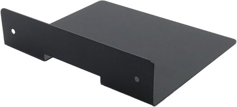 T Tulead المعادن العائمة الجرف جدار الجرف المتكلم حامل أسود عرض الرف رفوف الزاوية العائمة 2PCS لمكبرات الصوت والنباتات والهدايا التذكارية in Kuwait