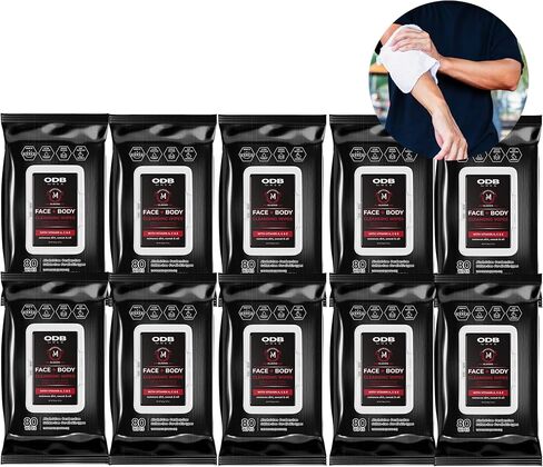 مناديل الوجه الأصلية للرجال من ديرما بيوتي، 800 مناديل مبللة لتنظيف الوجه بالصبار والأوكالبتوس (مزيج 10 قطع) مناديل تنظيف الوجه مناديل الجسم للبالغين مناديل الاستحمام للرجال in Saudi Arabia