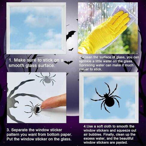 9 Sheets Halloween Window Clings Bloody Handprint and Bloody Footprints Window Clings Scary Halloween Window Decals Double Sided Static Window Decals for Halloween Party Decoration Indoor Outdoor in Saudi Arabia