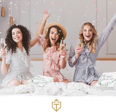 Tavenly Will You Be My Bridesmaid Proposal Box - هدايا اقتراح العروسة - صناديق بأغطية للهدايا - أفكار هدايا للنساء ودعوات قبيلة العروس - يوم زفاف شخصي فارغ - صندوق واحد in Saudi Arabia