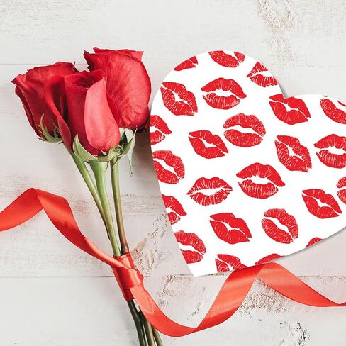 Andaz Press Heart Shaped Gift Box With Lid Reusable Heart Shaped Box For Tacos, Lets Taco Bout Taco Heart Box Birthday Gift Box, Food Safe Gift Boxes, 8"X6", 1-Pack in Saudi Arabia