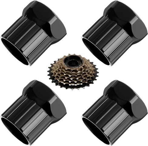 4Pcs Bike Cassette Lockring Tool Mountain Bike Freewheel Remover Tool Bike Cassette Lockring Tool Bicycle Cassette Removal Tool Bicycle Repair Kit for Most Bicycle, Road Mountain Bike Repairing in Saudi Arabia