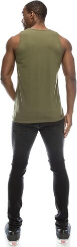 تي شيرت JC DISTRO رجالي Hipster Hip Hop Basic بدون أكمام من القطن الفاخر الناعم، مقاس صغير - متوفر بمقاس 3XL in Kuwait