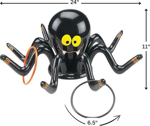 Fun Express - Inflate Spider Ring Toss Game for Halloween - Toys - Inflates - Inflatable Games - Halloween - 5 Pieces in Saudi Arabia