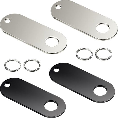 4 Pieces Motor Bell Hangers and 4 Pieces Split Rings, Fits for Any Bell (Black) in Saudi Arabia
