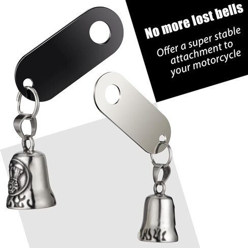 4 Pieces Motor Bell Hangers and 4 Pieces Split Rings, Fits for Any Bell (Black) in Saudi Arabia