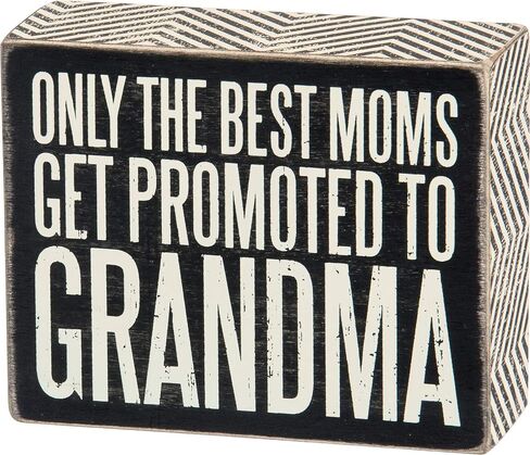 Primitives by Kathy Classic Box Sign, 3" Square, TGIF Grandma in Saudi Arabia