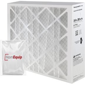 Honeywell 16x20x4 AC Furnace Air Filter Replacement - FC100A1003 HVAC Furnace Filters Merv 11 Filter Media, AC Filter with Homequip Disposal Bag, 2-Pack (Actual Size: 15.94 x 19.75 x 4.38 Inches)