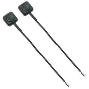 2PCS Momentary Push Button Switch Wiring Cable Length 300mm Reset Button Mini Instant Button Switch for Electronic Experiments Car Horns Electronic Devices and Instruments Doorbells Boats