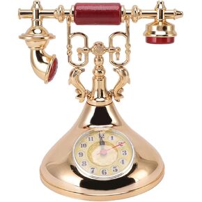 Vintage Telephone Clock Alarm Clock Vintage Old Telephone Table Clock Antique Model Rotary (YF020 2)