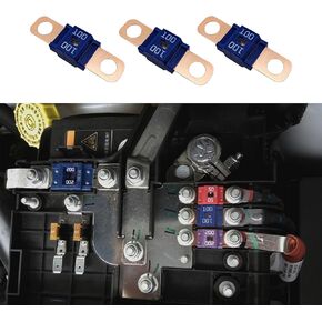 3PCS AMI/Midi Fuse, 50A High Current Fuse Bolt-on Fuse, Holders and High Current Bolt-on Midi Fuses, Universal Car Accessories MEGA/AMG/ANM Screw Fuse Replacement for Cars, Construction Vehicles (50A)